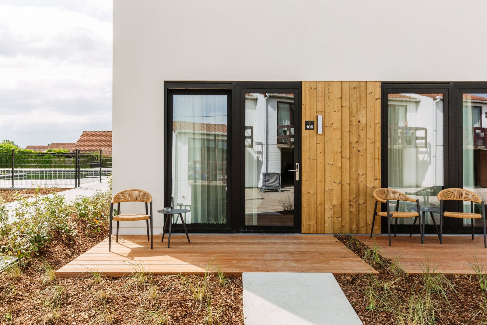 The rooms with their own terrace